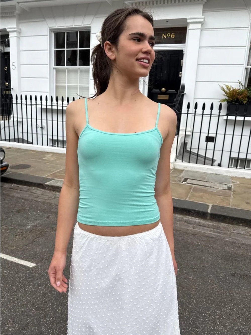 Brandy melville Seaform teal Skylar tank top